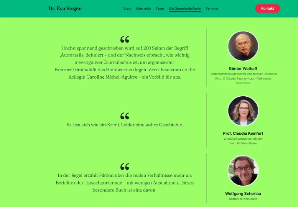 Screenshot Die Gewerkschafterin