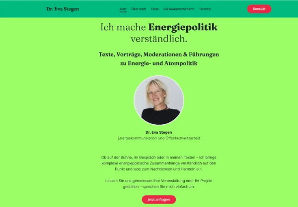 Website von Dr. Eva Stegen
