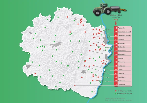 Landkarte Pfalz